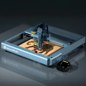 SCULPFUN SF-A9 Máquina automática de fabricação de copos de papel a laser 3D, impressora Lazer Marcação para corte de madeira