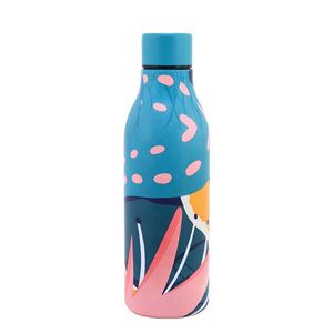 550Ml Double-Wall Stainless Steel Vacuum Flask Fashion Pattern Mouth <b>Small</b> Thermos Water <b>Bottle</b> Customized Business Gifts - Product Image 2