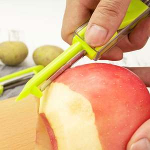 USSE Green Stainless Steel Shallot <b>Chopper</b> Fruit Peeler <b>Vegetable</b> Slicer - Product Image 5