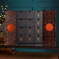 24 Tage starre Pappe Papier Bär Cookie Schokolade Geschenk Weihnachten Advents kalender Box