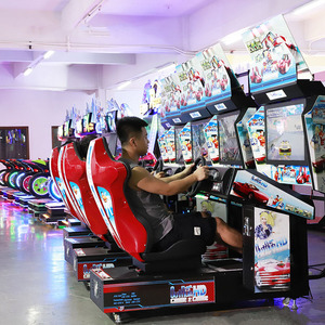 Consola de Juego de Carreras Teerte con Monedas, 32 Autos, Acelerador, Freno, Volante, Construcción Metálica, 1 Año de Garantía - Product Image 4