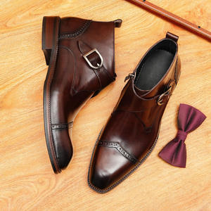<b>Chinese</b> Factories Supply Custom-Made Men's <b>Shoes</b> For Fashionable Casual Parties Weddings Black Color - Product Image 3