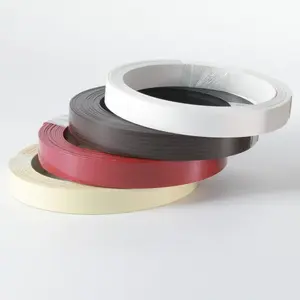 Best Selling High Quality 12-54mm Furniture Pvc Wood Grain Solid Color Edging Banding