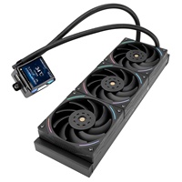 Refroidisseur de processeur liquide AIO Thermalright Elite Vision 360 ARGB noir et blanc avec écran IPS 360 mm et ventilateur PWM pour PC de bureau de jeu