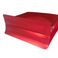 Lebei Mini sac refermable coloré à fermeture éclair pour emballage alimentaire en plastique à fond plat avec fenêtre pour emballage de fruits secs à noix