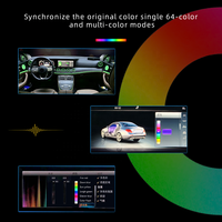 Haut-parleur rotatif 3D pour aérateurs avant et arrière avec éclairage d'ambiance 64 couleurs pour Mercedes-Benz Classe E W213