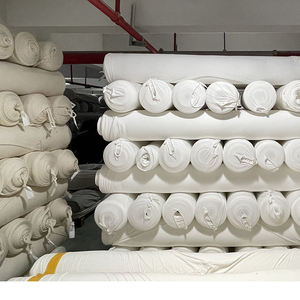 Vải Xám Mềm Giá Tùy Chỉnh Vải <span class=keywords><strong>Greige</strong></span> Dệt Kim Màu Trắng Cotton Polyester Nguyên Liệu Thô Cho Quần Áo Trẻ Em May Mặc - Product Image 1