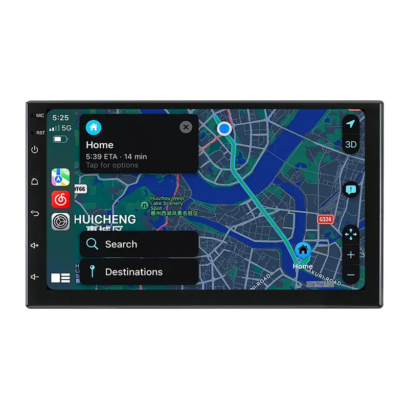 Apple CarplayAndroid自動自動ラジオマルチメディアBTミラーリンク用の7インチカーラジオAndroid10GPSカースクリーン