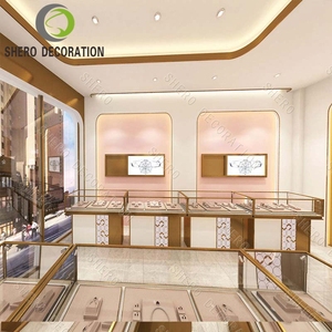 Customized Jewelry Display Cabinet Store Furniture Jewelry Showcase Tempered Glass Led Lighting Display Showcase Retail <strong>Shope</strong> - Product Image 5