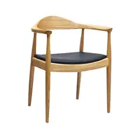 เก้าอี้โต๊ะพักผ่อนสไตล์นอร์ดิก,เก้าอี้ไม้เนื้อแข็งดีไซเนอร์โรงแรมย้อนยุคเก้าอี้รับประทานอาหารแบบประธานาธิบดีเคนเนดี