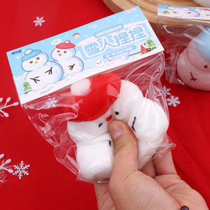 Creative <b>Red</b> Hat <b>Little</b> Sonwman Squishy Toy-super Sticky Portable Stress Relief Gift for Kids Adults Wholesale Squishy Toys - Product Image 6