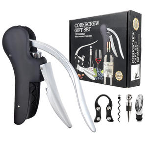 ชุดที่เปิดขวดไวน์แบบไม่ติดที่เปิดขวดไวน์6ชิ้นพร้อมที่ตัดฟอยล์จุกขวด - Product Image 3