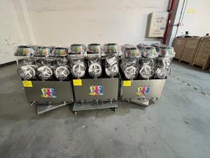 Máquina Comercial <span class=keywords><strong>de</strong></span> Granizados <span class=keywords><strong>con</strong></span> 3 Cubas, Incluye Tornillo y Engranaje para Producción Industrial <span class=keywords><strong>de</strong></span> Bebidas Congeladas - Product Image 4