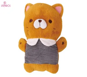 Lesheros 1350ml Cartoon Bear Toy Cover di peluche ricarica scaldamani ricaricabile borsa per acqua calda