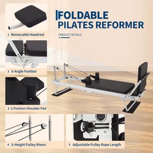 Equipo de Yoga Plegable Fácil de Ajustar para Ejercicio en Casa, Cama de Yoga para Fortalecer el Core, Máquina de Pilates de Acero para Pérdida de Peso - Product Image 4