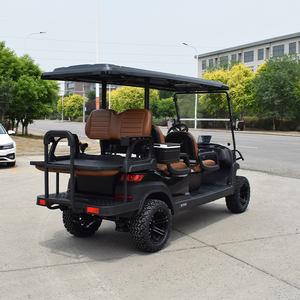 عربة جولف كهربائية فاخرة بسعر المصنع، 6 مقاعد (4+2)، بطارية ليثيوم، مقاعد متعددة الألوان، عربات جولف ذكية راقية - Product Image 2