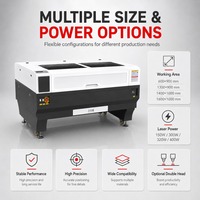 Machine de découpe et de gravure au laser CO2 CNC industrielle pour acrylique, bois, MDF, cuir, tissu, découpe et gravure de matériaux non métalliques