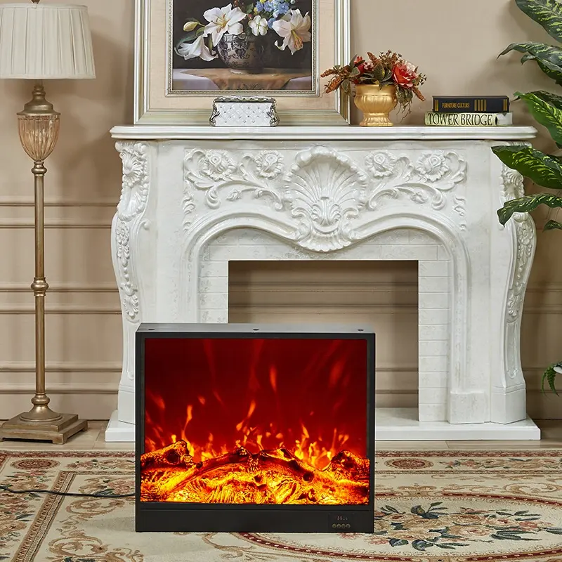 Manufacturer High Quality Household Room Decoration Wall Mounted Free Standing 3D Simulation Flame Electric Fireplace