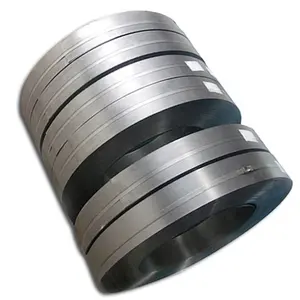 Kablo için sıcak satış yüksek kalite galvanizli çelik bobin şerit 137mm gümüş beyaz galvanizli çelik şerit