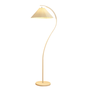 Lámpara de Pie Minimalista de Madera con Pantalla de Papel Beige, Luz LED Cálida Suave de 2700K, CA 220V, Control por Interruptor, Tamaño Grande - Product Image 1