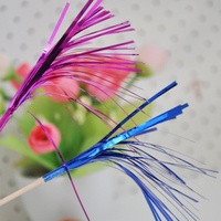 Articles de fête faits à la main 23cm 100pcs Pack couleurs assorties feuille feux d'artifice choix de nourriture