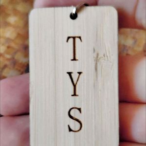 Gifts Handmade Keychain Wooden <b>Key</b> Tag with <b>Ring</b> <b>Key</b> Chain - Product Image 5