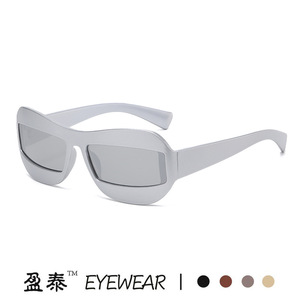 แว่นกันแดดทรงแคทอายล้ำสมัยยี่ห้อ Yingtai ป้องกันรังสียูวี 400 สำหรับผู้หญิง - Product Image 2