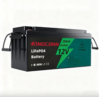 Аккумулятор LiFePO4 200 Ач 12,8 В для глубокого разряда, замена свинцово-кислотных аккумуляторов 12 В, со встроенной BMS, для солнечных систем, автодомов, ИБП, морского транспорта, напрямую от производителя, в наличии