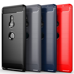 Pour <span class=keywords><strong>Xperia</strong></span> 10 Plus XZ5 XZ4 XZ3 XA3U XA2 <span class=keywords><strong>XA1</strong></span> L3 L2 L1 5 Cas Antichoc En Fiber <span class=keywords><strong>De</strong></span> Carbone Doux Bumper Cover Cases - Product Image 3