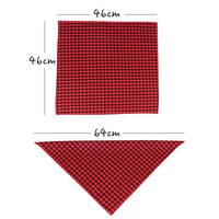 Bavoirs de luxe d'été en gaze quadrillée multicolore pour animaux de compagnie, accessoires triangulaires pour chiens 46x46cm, toutes les occasions