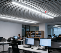 Lumière LED linéaire à haute luminosité, à économie d'énergie, à raccordement rapide, pour la décoration murale de bureau, de salon, en aluminium, garantie 5 ans