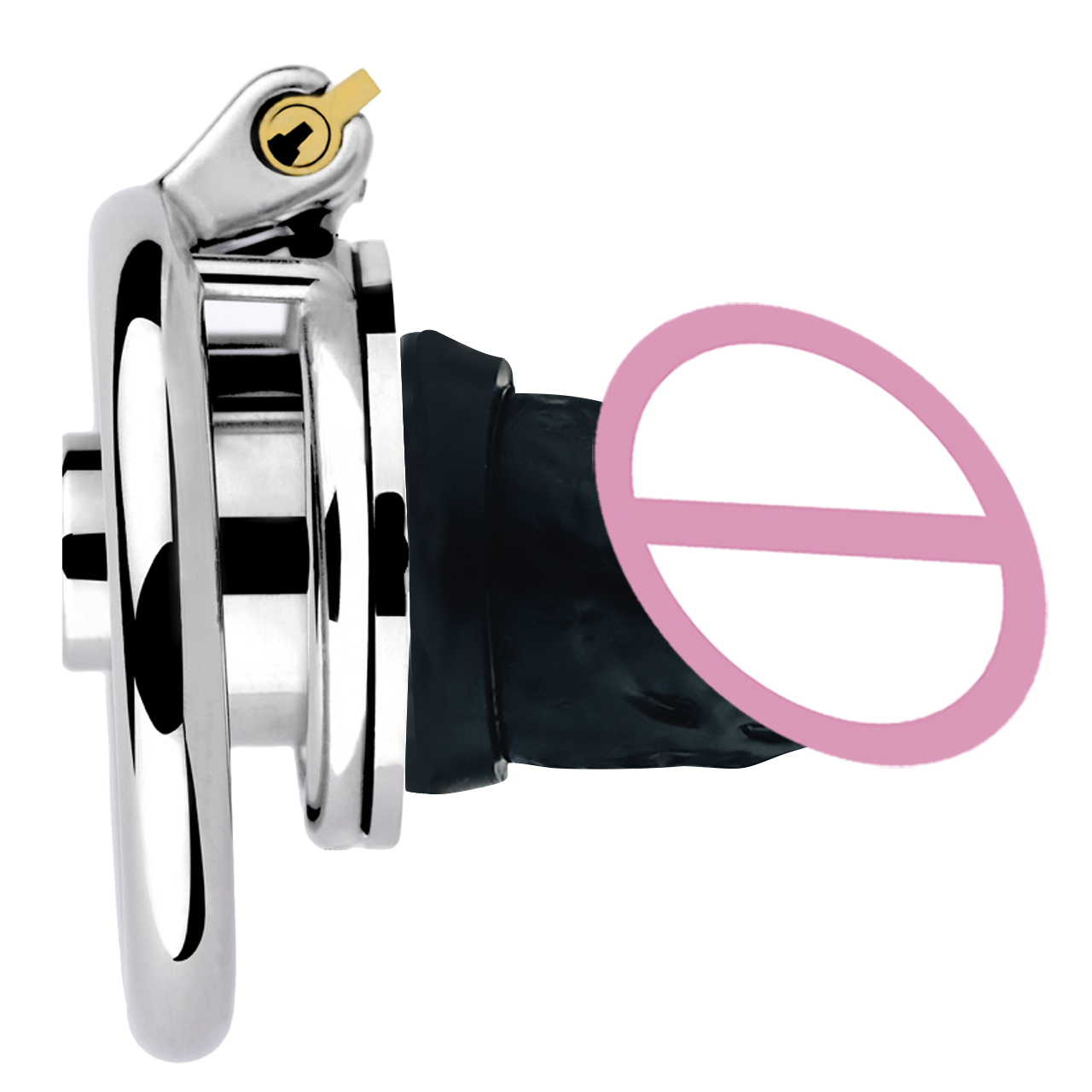 FRRK406 Chastity Cage Femboy Device | S M L Realistic Dildo Head -  Professional BDSM Sex Toy for Men, CE ROHS Certified