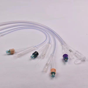 Cathéter de <span class=keywords><strong>Foley</strong></span> en silicone jetable à double voie de haute qualité - Product Image 1