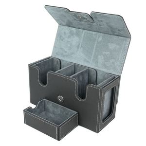 Cross-border PU Game Card <b>Box</b> with Magnetic Opening, Paper Card <b>Box</b> for Board Games, <b>Large</b> Capacity, Waterproof for TCG Game - Product Image 1