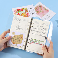 Organiseur de budget personnalisé en PVC holographique laser, classeur à 6 trous, carnet à feuilles mobiles, organiseur d'épargne, planificateur de budget personnel