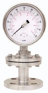 Manomètre à diaphragme en acier inoxydable Baumer, haute précision, basse pression, MmWC 0-10 BAR, connexion NPT 1/4 pouce pour applications industrielles - Product Image 2