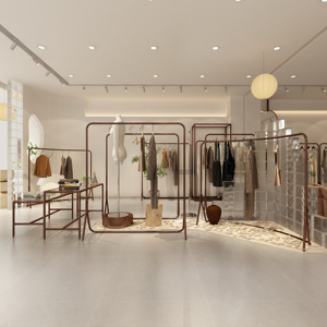 Cao End Tùy Chỉnh Vải Hiển Thị Đứng Phụ Nữ Quần Áo Hiển Thị Kệ Kim Loại Bán Lẻ Boutique Vàng Cửa Hàng Quần Áo Giá Đứng - Product Image 2