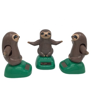 Wholesale Solar Energy Sloth <strong>Swing</strong> Ornaments Car Accessories Creative PVC Cartoon <strong>Doll</strong> Custom Gifts - Product Image 3