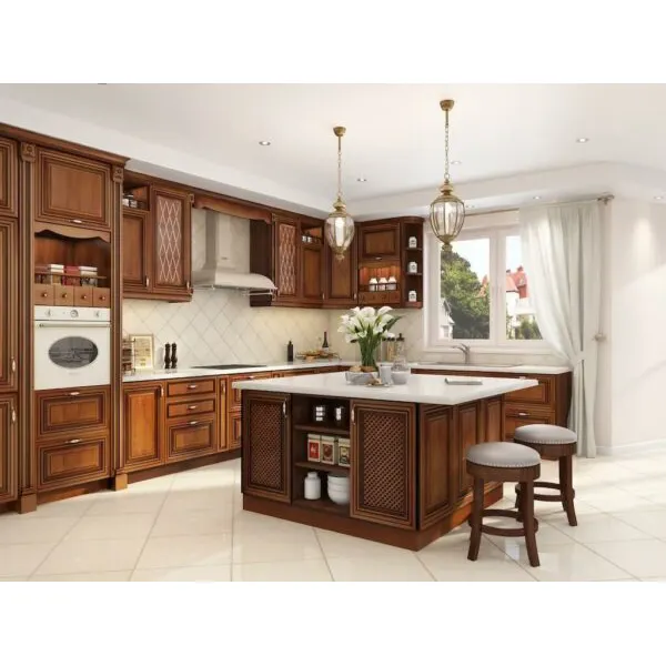 Imported ready made solid beech wood kitchen cabinets supplies from china factory