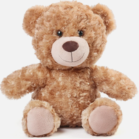 Ventes chaudes : ours en peluche brun personnalisé, souvenirs en peluche douce, cadeaux