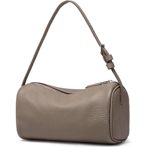 Bolso de Hombro para Mujer, Color Sólido, Estilo Clásico, Cierre de Cremallera, Duradero, para Uso Diario en Todas las Estaciones, con Patrón de Lichee, para Viaje - Product Image 4
