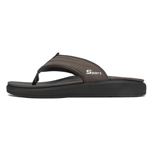 Sandalias de Hombre Estilo Diseñador, Chanclas EVA con Suela Gruesa Texturizada, Antideslizantes, para Piscina y Ducha, Interior Suave, Correa sin Costuras, Verano - Product Image 1