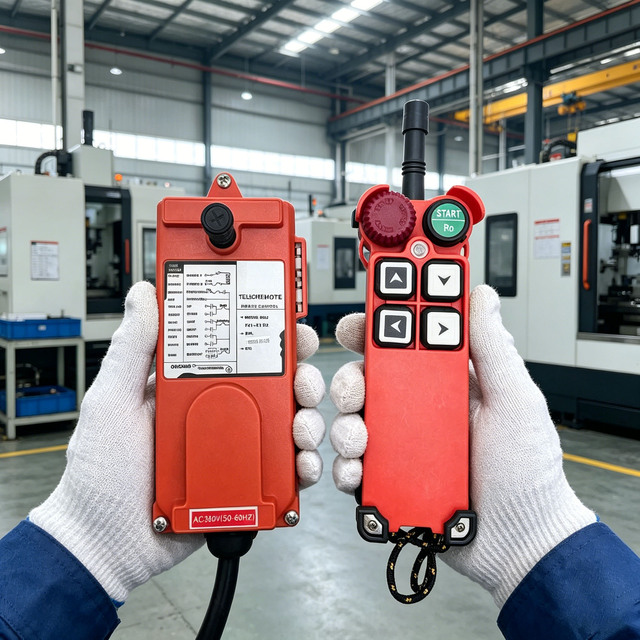 24V F21-4S Industrial Wireless Remote Control, Radio Transmitter for Tower Crane, Hoist & Overhead Traveling Crane