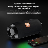 TG117 inalámbrico para altavoz Bluetooth portátil al aire libre cañón de acero RGB LED estéreo de alto valor de color Subwoofer transfronterizo