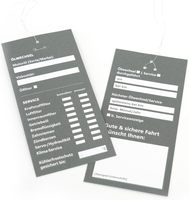 Etiquettes de vidange d'huile allemandes multilingues Etiquettes d'inspection Etiquettes de vidange d'huile Etiquettes d'inspection Notes de service Etiquettes de service à la clientèle