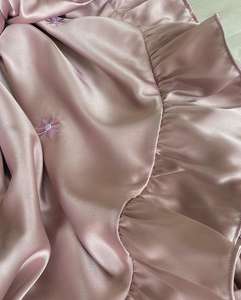 فستان سادة بلون واحد لرمضان عباية مطبوعة حسب الطلب مع كشكشة طقم صلاة إسلامي حقيبة تيليكونج أرواب صلاة - Product Image 3