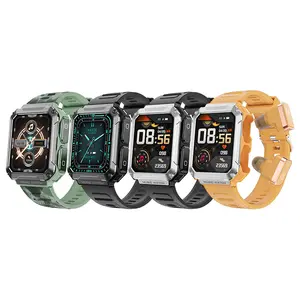 3-in-1 Music 1.96 HD Large Screen Bluetooth Headset Bluetooth Calling Health Monitoring 4GB Ultra TWS Smartwatch For Sports
