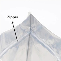 Sac doypack ziplock en plastique de feuille d'aluminium imprimé personnalisé sac d'emballage debout de bonbons avec fenêtre transparente