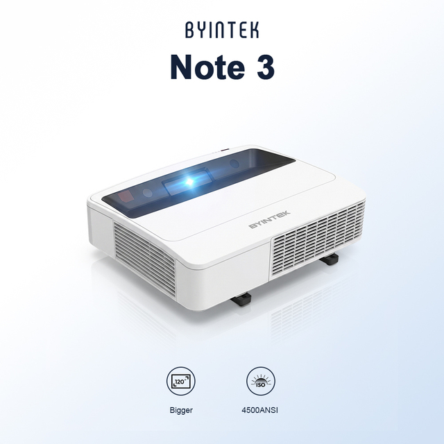 BYINTEK Note 3 Large Venue Professional Video Projector LU900UST WUXGA 3LCD 4K 4800 Lumen High Brightness Laser Projector