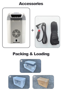 Mini-réfrigérateur portable Colku DC-18F 17L, congélateur pour accoudoir, réfrigérateur extérieur 12V avec sangle d'épaule - Product Image 4
